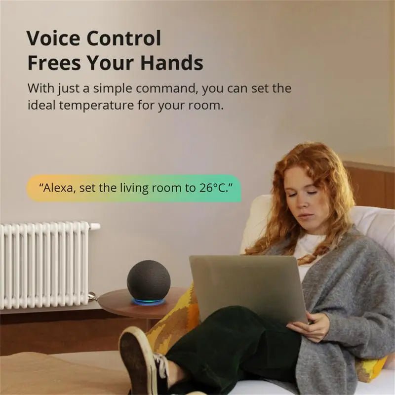 SONOFF Zigbee Thermostatische Radiatorknop - Slimme temperatuurregeling - Compatibel met Alexa en eWeLink - Bivakshop