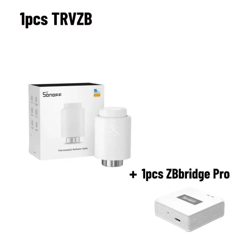 SONOFF Zigbee Thermostatische Radiatorknop - Slimme temperatuurregeling - Compatibel met Alexa en eWeLink - Bivakshop