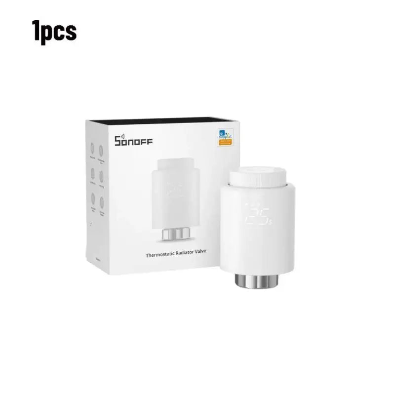 SONOFF Zigbee Thermostatische Radiatorknop - Slimme temperatuurregeling - Compatibel met Alexa en eWeLink - Bivakshop
