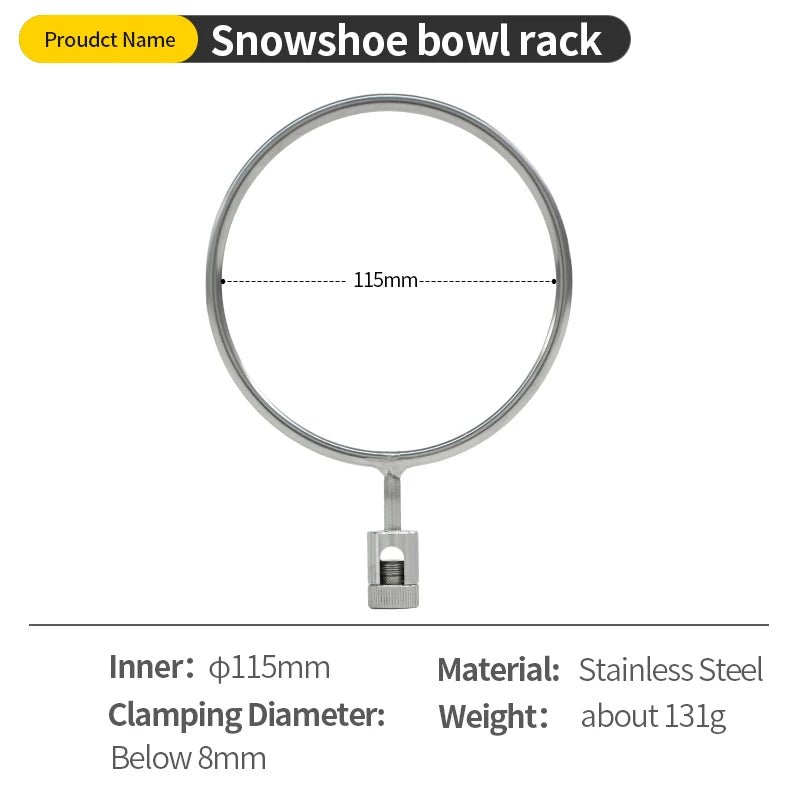 Soomloom Outdoor IGT Tafel Accessoires – Draagbaar & uitbreidbaar tafelframe – RVS camping lichtstandaard - Bivakshop