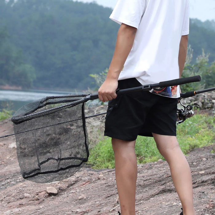 Sougayilang 65 - 112cm Folding Fishing Brail Net Telescopic Fishing Landing Net Scoop Net - Bivakshop