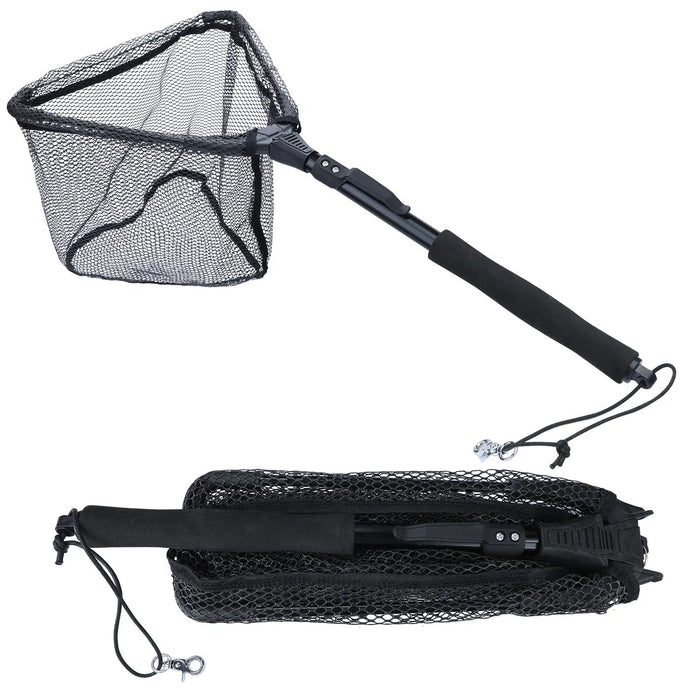 Sougayilang 65 - 112cm Folding Fishing Brail Net Telescopic Fishing Landing Net Scoop Net - Bivakshop
