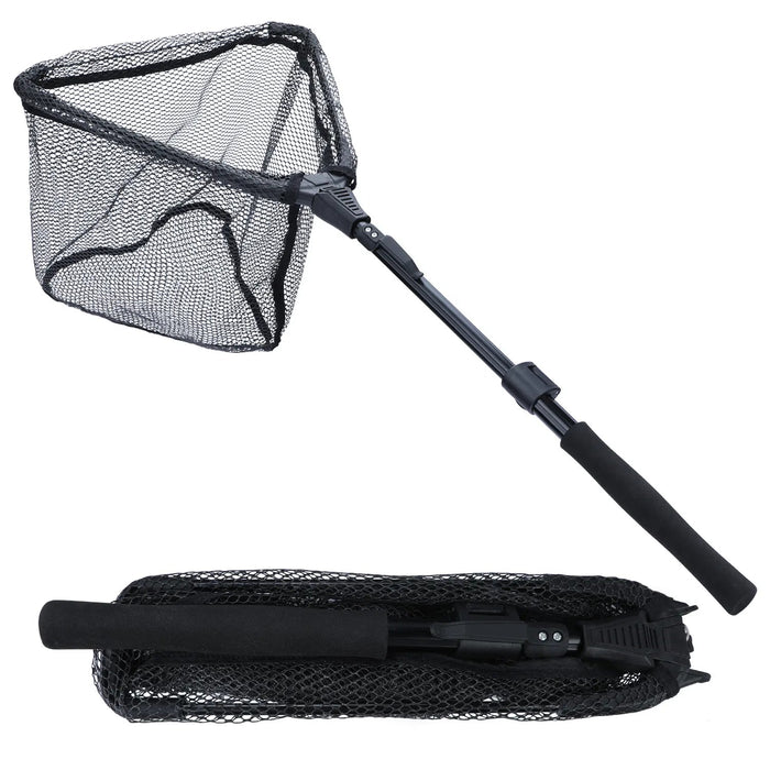 Sougayilang 65 - 112cm Folding Fishing Brail Net Telescopic Fishing Landing Net Scoop Net - Bivakshop