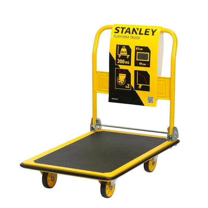 Stanley - Platformwagen – 300 kg Draagvermogen – Robuuste Transportwagen voor Zware Ladingen - Bivakshop