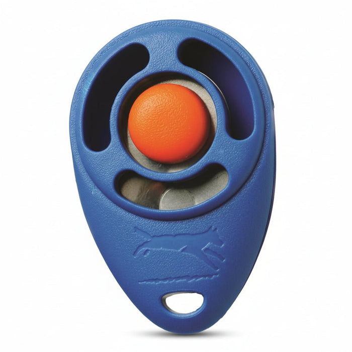 Starmark - Pro - Training – CLICKER® Deluxe – Blauw / Rood – 6x4 cm - Bivakshop