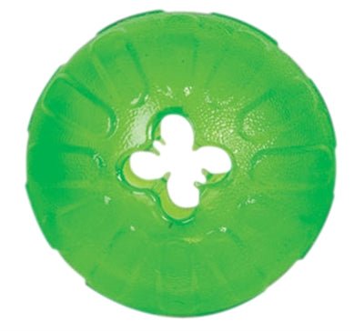 Starmark - Treat Dispensing Chew Ball - Interactieve Hondenpuzzel Groen - Niveau 1 (3 varianten) - Bivakshop
