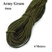 Sterk elastisch koord voor outdoor & DIY - 3mm/4mm multistrand elastisch touw in 4 kleuren - Bivakshop