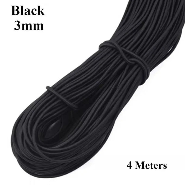 Sterk elastisch koord voor outdoor & DIY - 3mm/4mm multistrand elastisch touw in 4 kleuren - Bivakshop