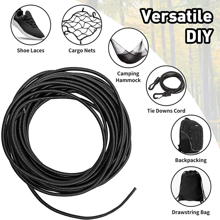 Sterke elastische koord - Voor DIY, tenten en kajakken - Meerdere diameters - Bivakshop