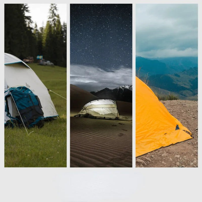 Sterke roestvrijstalen haringen – 6 stuks van 28 cm met reflecterend koord voor tent, strand en camping - Bivakshop