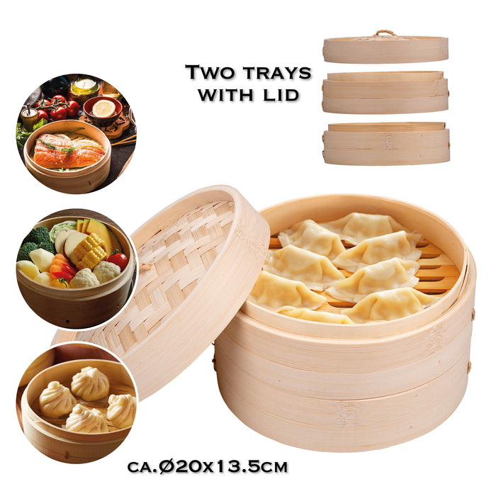 Stoommand – 2 Schalen met Deksel – Duurzaam & Praktisch voor Stomen - Bivakshop