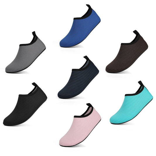 Summer Water Shoes Kids Aqua Socks Sneakers Boys Girls Swimming Shoes Beach Socks Childrens Casual Sneakers Striped Toddler - Bivakshop
