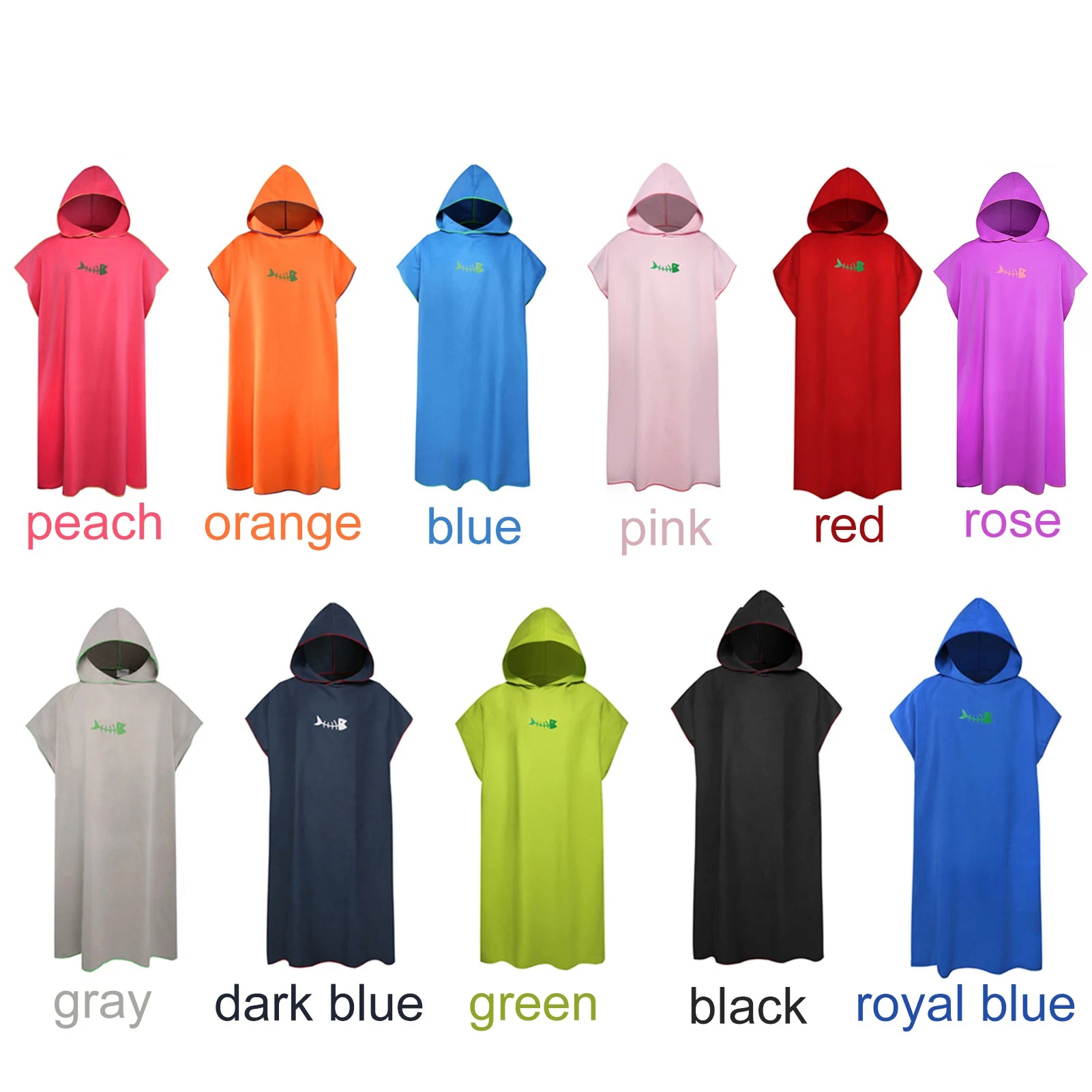Surf poncho - Omkleedhanddoek met capuchon - Ultrazacht en sneldrogend - Microvezel - Bivakshop