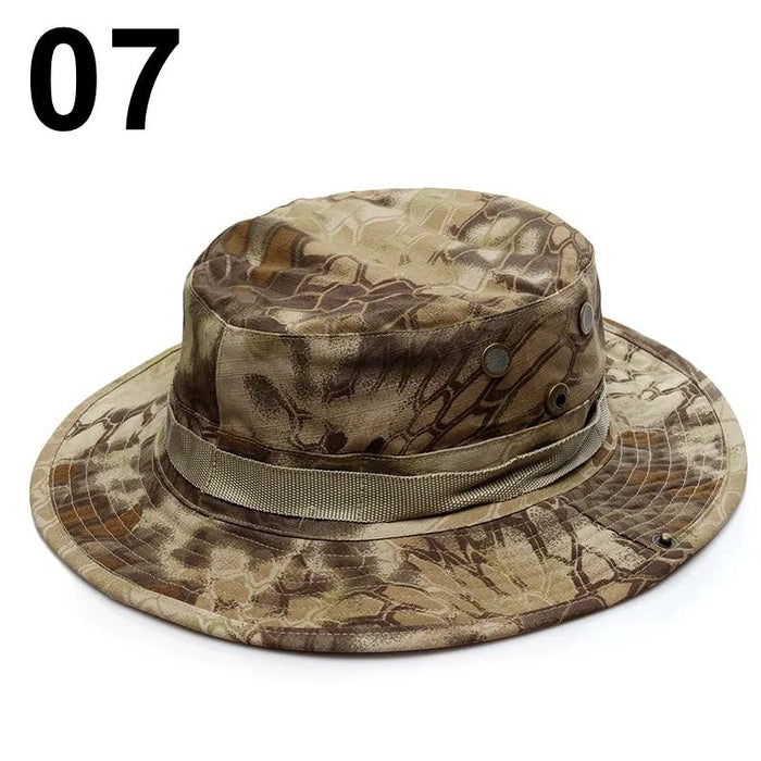 Tactical Camouflage Cap Military Hat Army Caps Men Women Outdoor Sports Sun Boonie Bucket Fishing Hiking Hunting Climbing Hats - Bivakshop