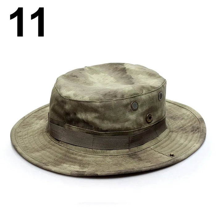Tactical Camouflage Cap Military Hat Army Caps Men Women Outdoor Sports Sun Boonie Bucket Fishing Hiking Hunting Climbing Hats - Bivakshop