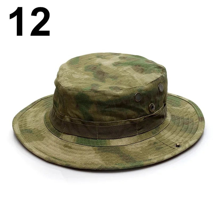 Tactical Camouflage Cap Military Hat Army Caps Men Women Outdoor Sports Sun Boonie Bucket Fishing Hiking Hunting Climbing Hats - Bivakshop