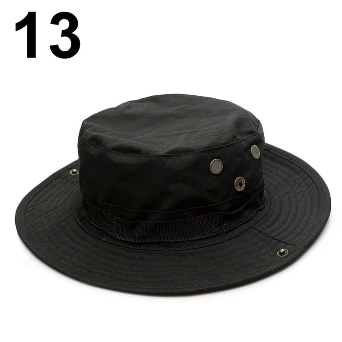 Tactical Camouflage Cap Military Hat Army Caps Men Women Outdoor Sports Sun Boonie Bucket Fishing Hiking Hunting Climbing Hats - Bivakshop