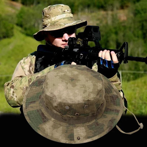 Tactical Camouflage Cap Military Hat Army Caps Men Women Outdoor Sports Sun Boonie Bucket Fishing Hiking Hunting Climbing Hats - Bivakshop