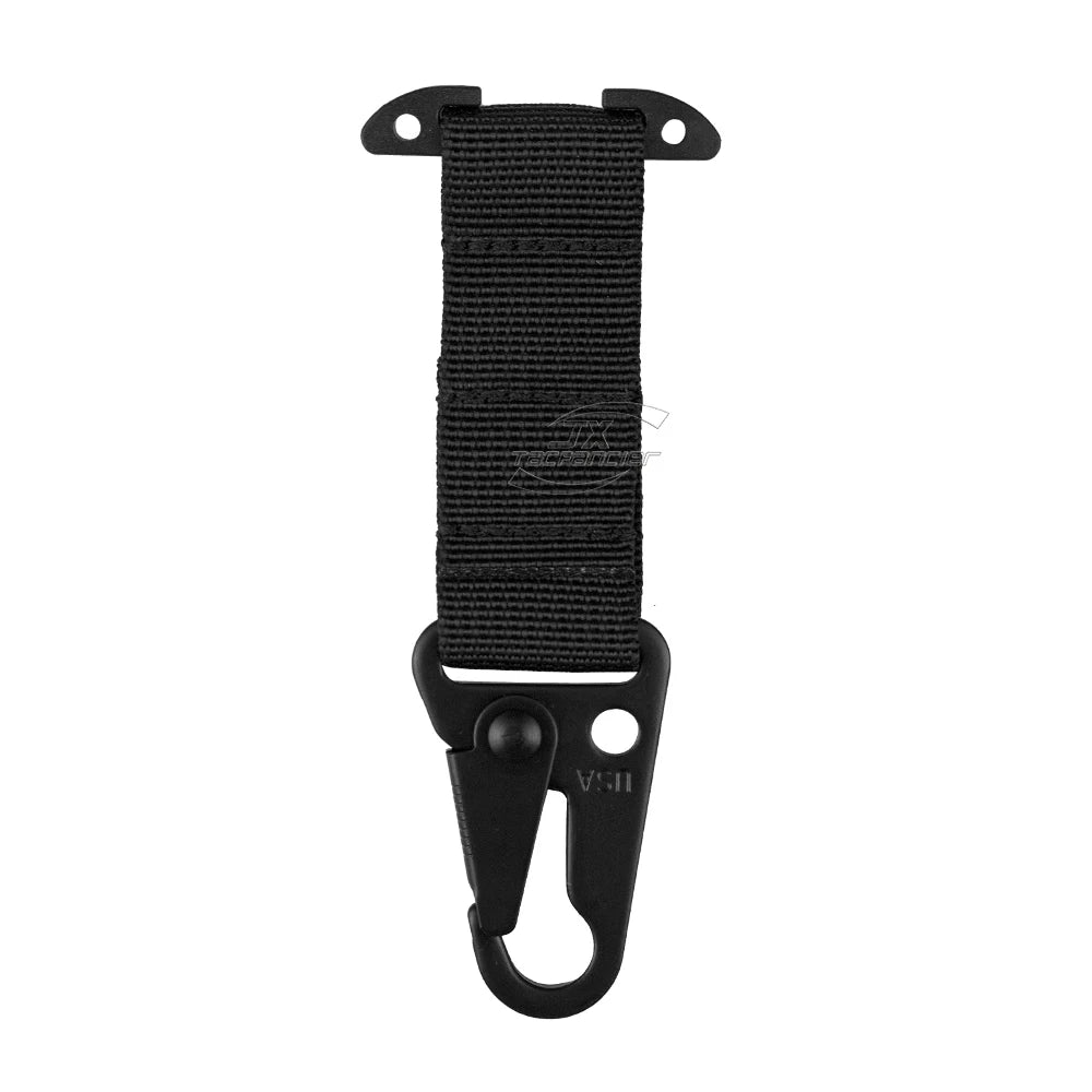 Tactische clash haak hangende karabijnhaak - ICB molle webbing clip olecranon metaal - Bivakshop