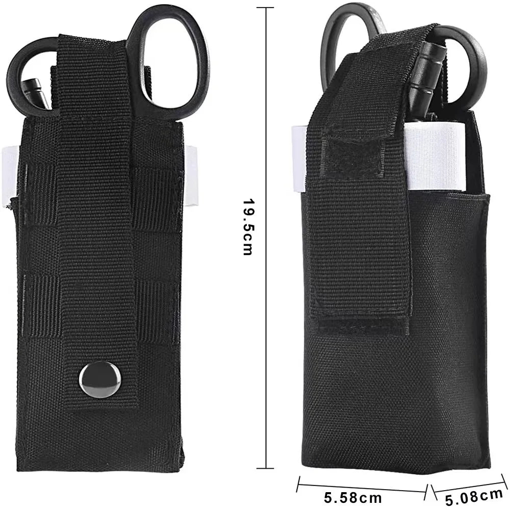 Tactische EHBO - set – Molle tourniquet pouch met schaarhouder voor noodsituaties - Bivakshop