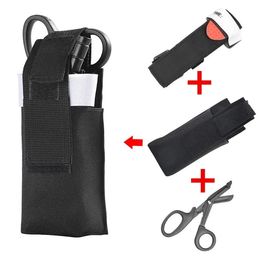 Tactische EHBO - set – Molle tourniquet pouch met schaarhouder voor noodsituaties - Bivakshop