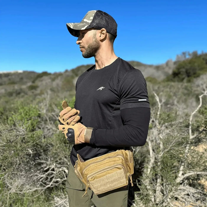 Tactische Nylon Schoudertas – Multi - functionele EDC Waist Pack – Hoge Capaciteit Heuptas & Crossbody voor Outdoor & Survival - Bivakshop