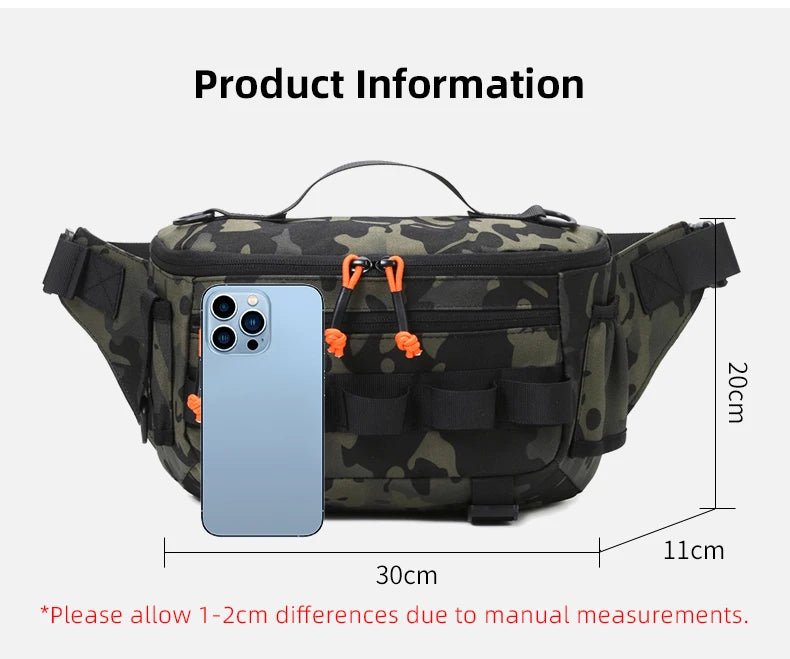 Tactische Vissers Chest Pack – MOLLE Systeem voor Kunstaas & Tackle - Bivakshop