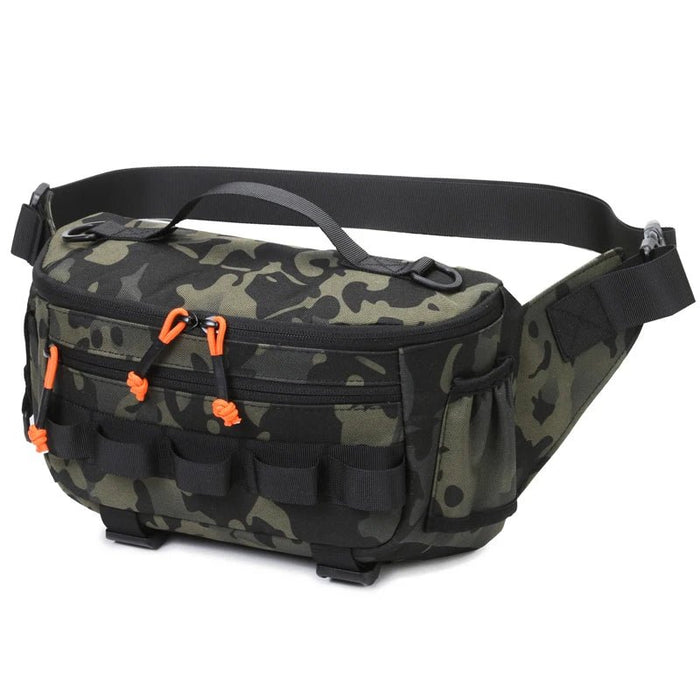 Tactische Vissers Chest Pack – MOLLE Systeem voor Kunstaas & Tackle - Bivakshop
