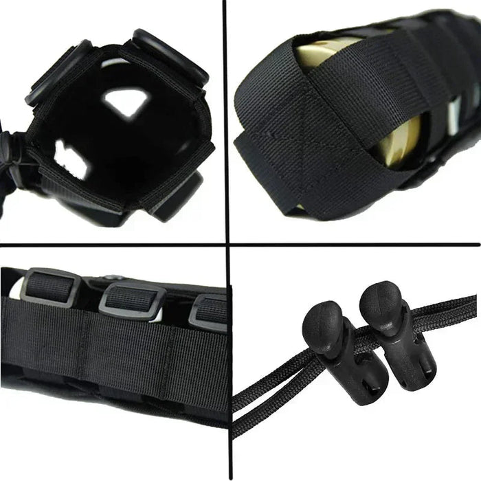 Tactische waterfles pouch – Verstelbare kettle bag – Geschikt voor hiking, camping & klimmen 2L - Bivakshop