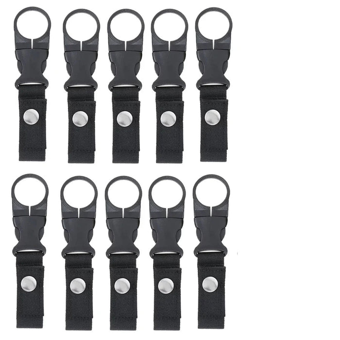 Tactische Waterfleshouder Clip – Nylon Webbing & Carabiner - Bivakshop