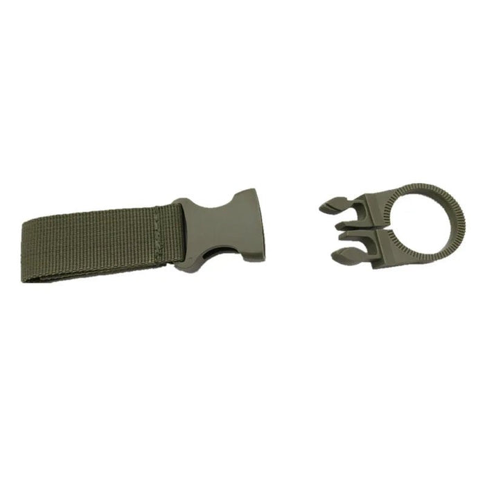 Tactische Waterfleshouder Clip – Nylon Webbing & Carabiner - Bivakshop