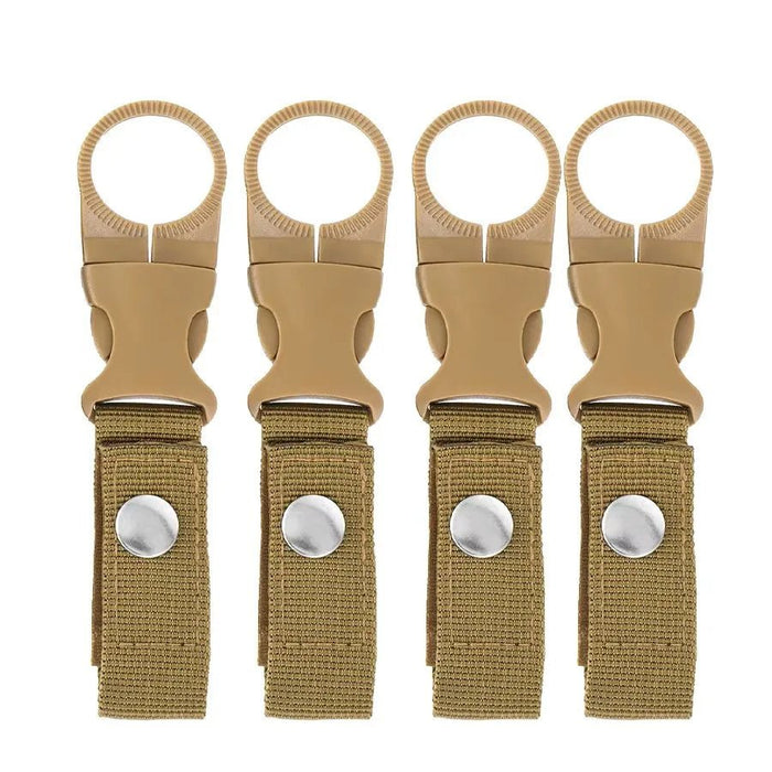 Tactische Waterfleshouder Clip – Nylon Webbing & Carabiner - Bivakshop