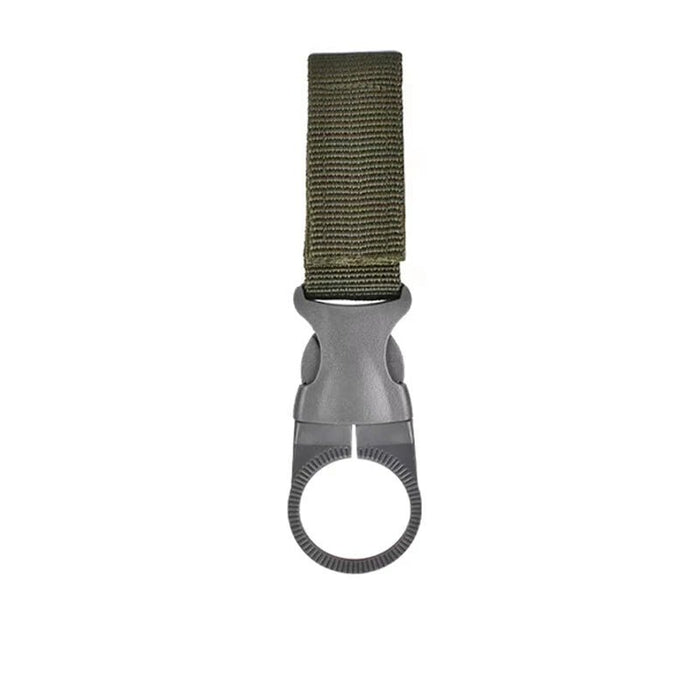 Tactische Waterfleshouder Clip – Nylon Webbing & Carabiner - Bivakshop