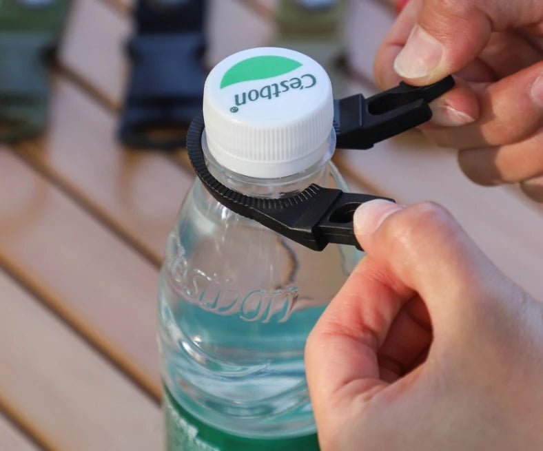 Tactische Waterfleshouder Clip – Nylon Webbing & Carabiner - Bivakshop