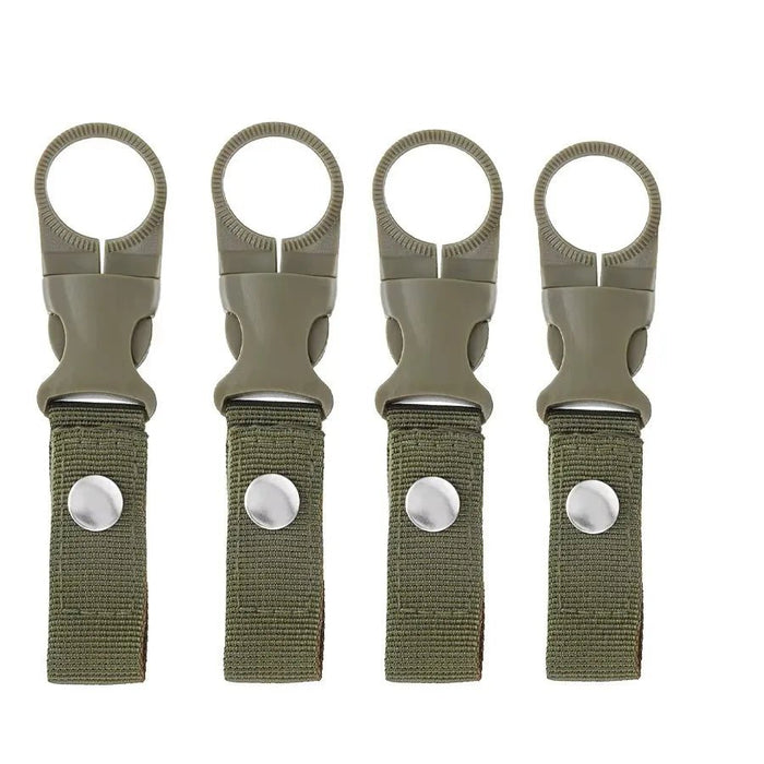 Tactische Waterfleshouder Clip – Nylon Webbing & Carabiner - Bivakshop