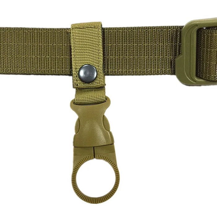 Tactische Waterfleshouder Clip – Nylon Webbing & Carabiner - Bivakshop