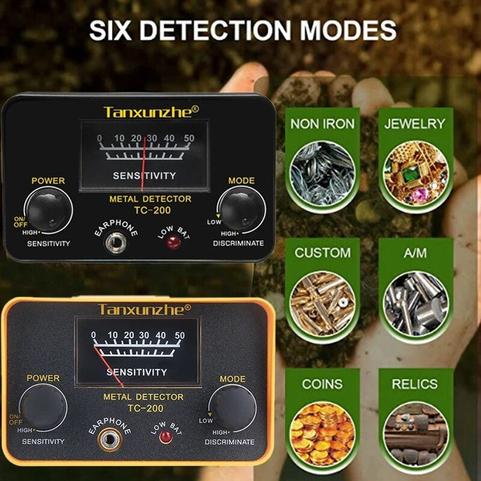 Tanxunzhe TC - 200Y Upgrade Metal Detector Underground Wire Iron Metal Gold Detector Adjustable Tracker for Treasure Search New - Bivakshop