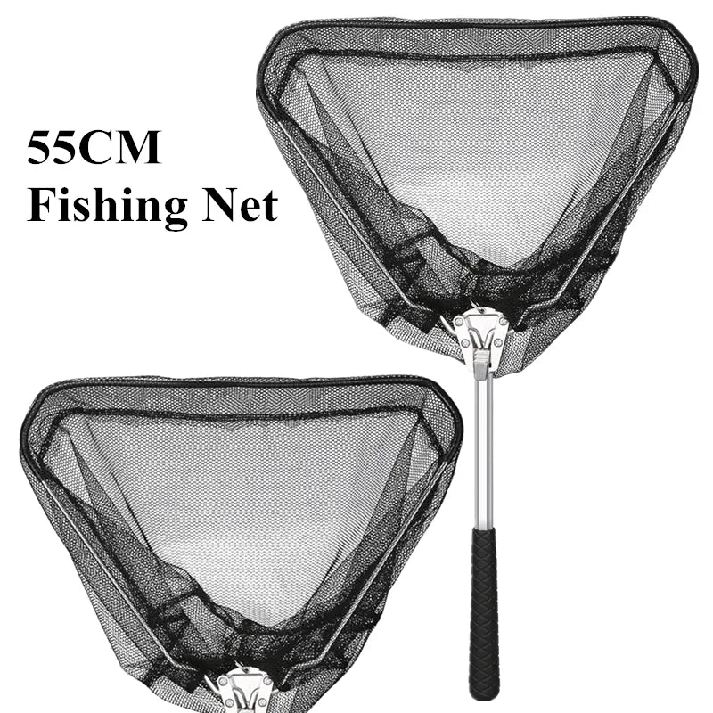 Telescopisch opvouwbaar visnet - uitschuifbare hengel voor vlieg-, karper- en zeevissen - Bivakshop