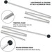 Telescopische aluminium tentstokken – Inklapbare tarp - en luifelstokken 1,7 m voor 3 - 4 persoons tent - Bivakshop