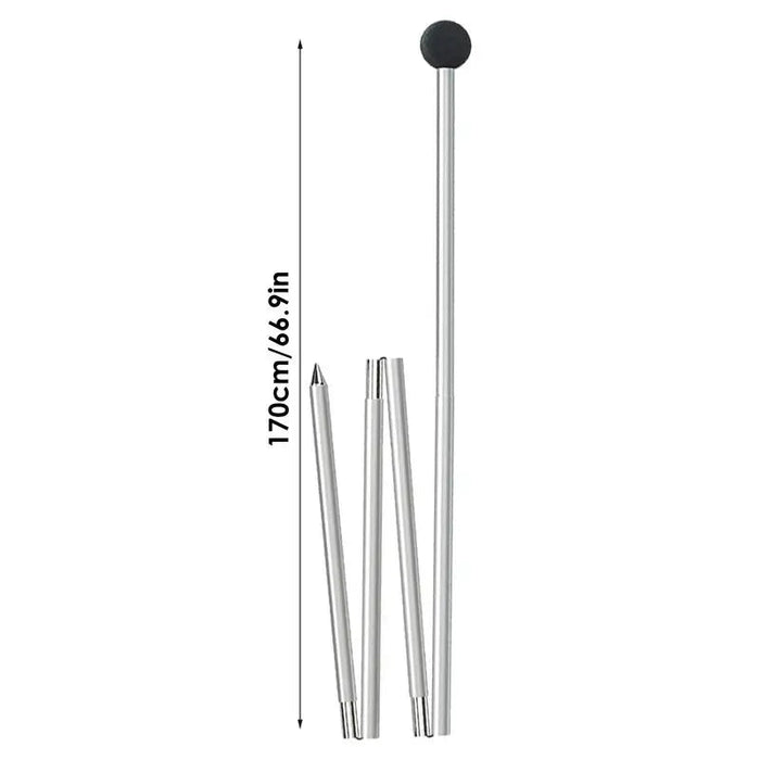 Telescopische aluminium tentstokken – Inklapbare tarp - en luifelstokken 1,7 m voor 3 - 4 persoons tent - Bivakshop