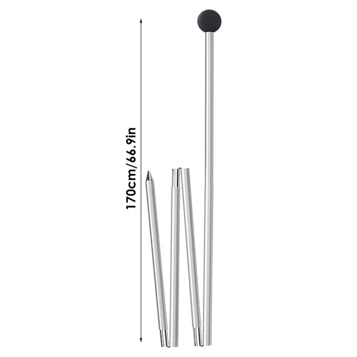 Telescopische aluminium tentstokken – Inklapbare tarp - en luifelstokken 1,7 m voor 3 - 4 persoons tent - Bivakshop