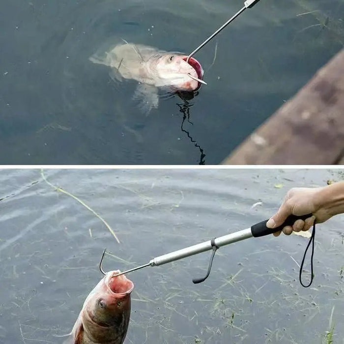 Telescopische Gaff Hook (28 - 60cm) – RVS Zoutwater Landingshaak - Bivakshop