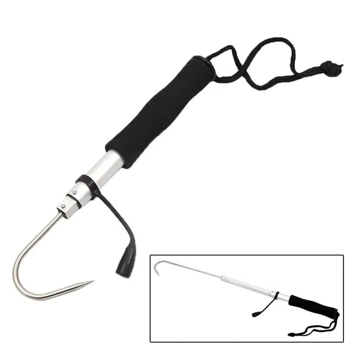 Telescopische Gaff Hook (28 - 60cm) – RVS Zoutwater Landingshaak - Bivakshop