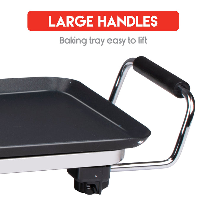 Teppanyaki bakplaat XXL – 2000 W met thermostaat - Bivakshop