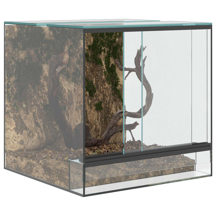 Terrarium Met Opslag – Glazen Terrarium – 360° Zicht – 6 Afmetingen - Bivakshop