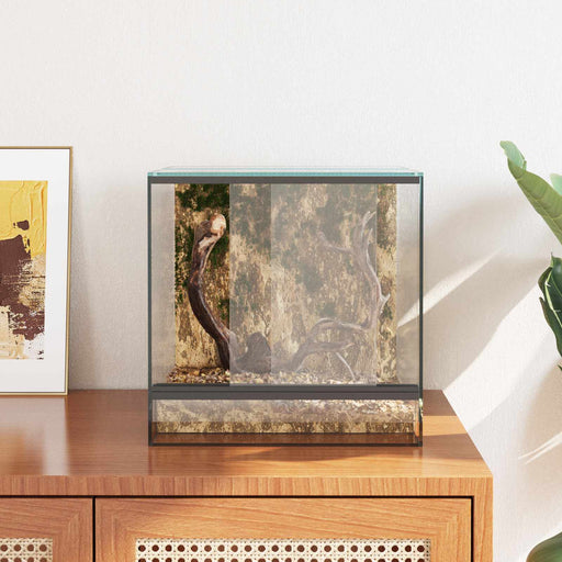 Terrarium Met Opslag – Glazen Terrarium – 360° Zicht – 6 Afmetingen - Bivakshop