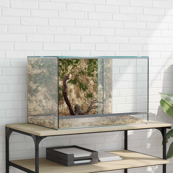 Terrarium Met Opslag – Glazen Terrarium – 360° Zicht – 6 Afmetingen - Bivakshop