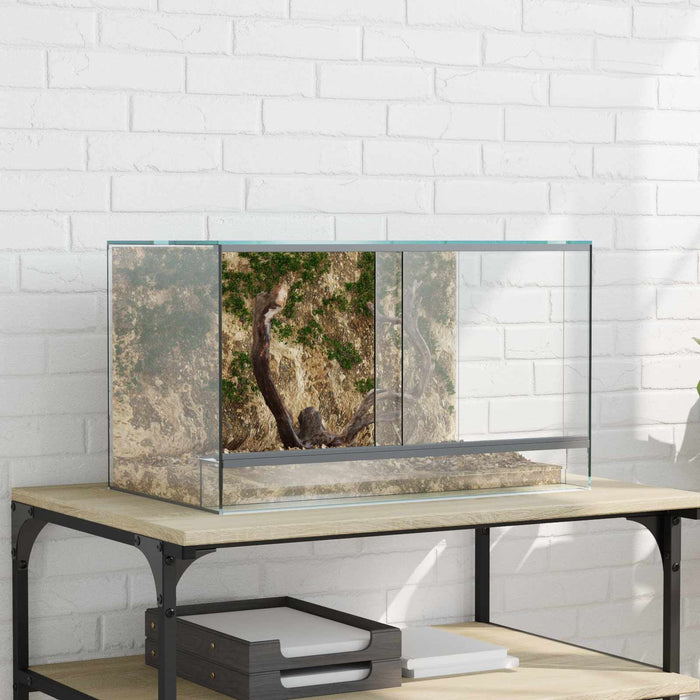 Terrarium Met Opslag – Glazen Terrarium – 360° Zicht – 6 Afmetingen - Bivakshop