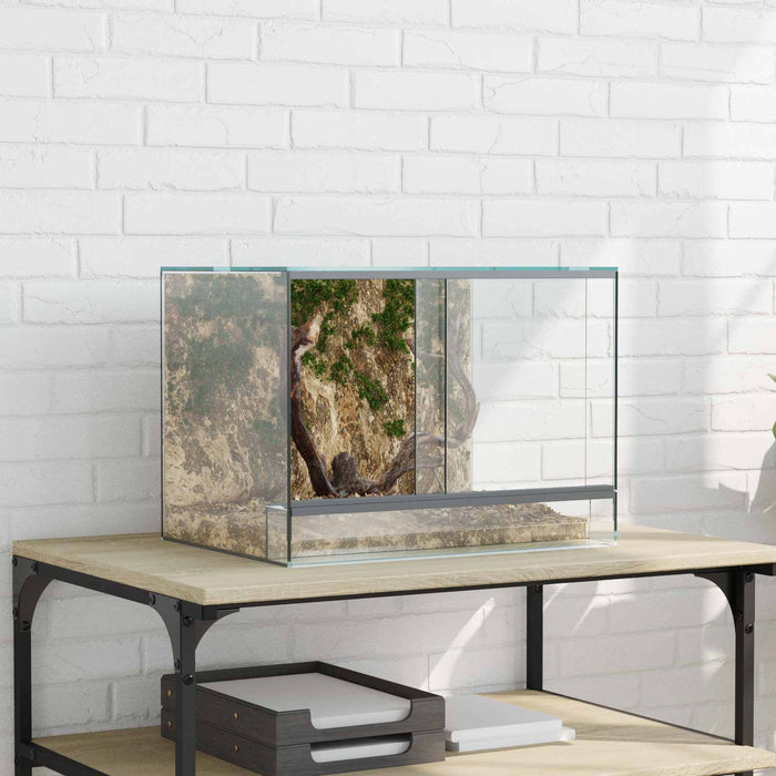 Terrarium Met Opslag – Glazen Terrarium – 360° Zicht – 6 Afmetingen - Bivakshop