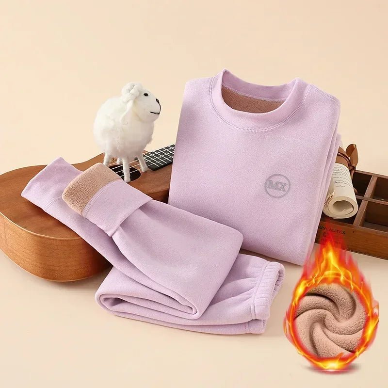 Thermisch ondergoed voor jongens - Fleece met constante temperatuur (37°C) - Winter kleding set - Bivakshop